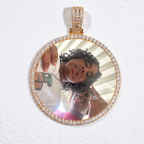 MEDIUM 3D CIRCLE CUSTOM PICTURE PENDANT