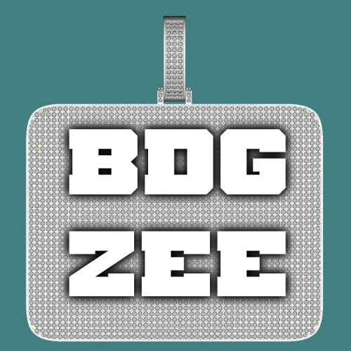 CUSTOM LETTER NECKLACE 3D BIG SQUARE