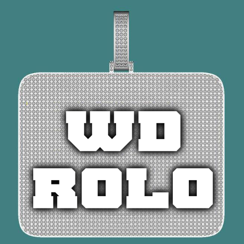 CUSTOM LETTER NECKLACE 3D BIG SQUARE
