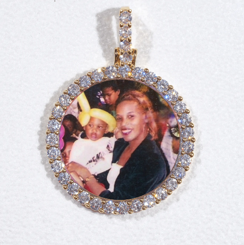 3D CIRCLE CUSTOM PICTURE PENDANT SMALL SIZE