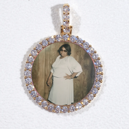 3D CIRCLE CUSTOM PICTURE PENDANT SMALL SIZE
