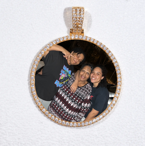 MEDIUM 3D CIRCLE CUSTOM PICTURE PENDANT