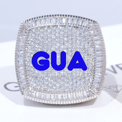 CUSTOM LETTER 3D ICED RING