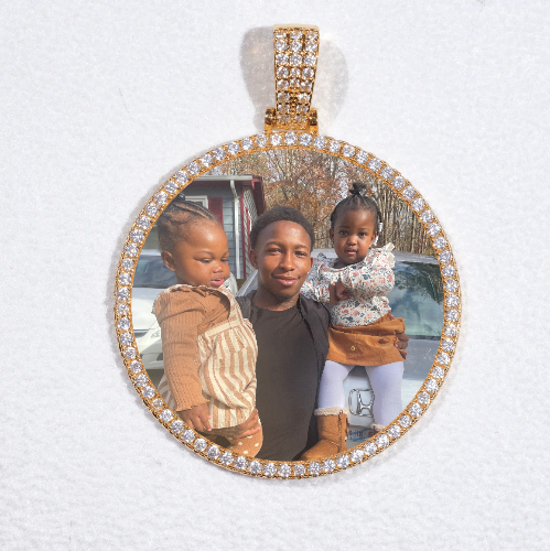 MEDIUM 3D CIRCLE CUSTOM PICTURE PENDANT