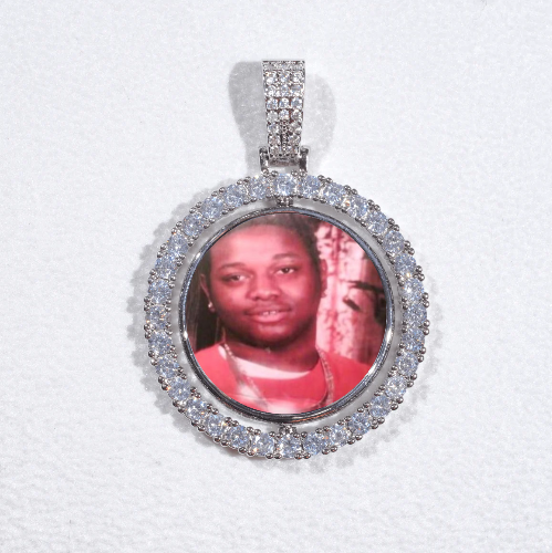 3D Spinning 2-Faced Custom Picture Pendant