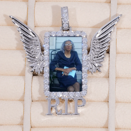 RIP WING 3D CUSTOM PICTURE PENDANT