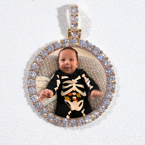 3D CIRCLE CUSTOM PICTURE PENDANT SMALL SIZE