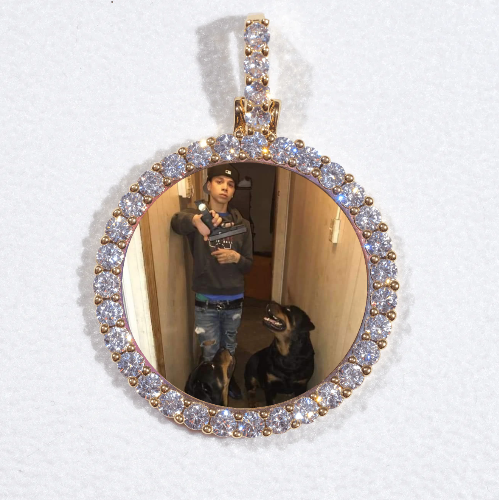 3D CIRCLE CUSTOM PICTURE PENDANT SMALL SIZE