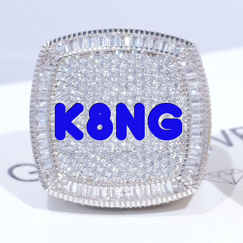 CUSTOM LETTER 3D ICED RING