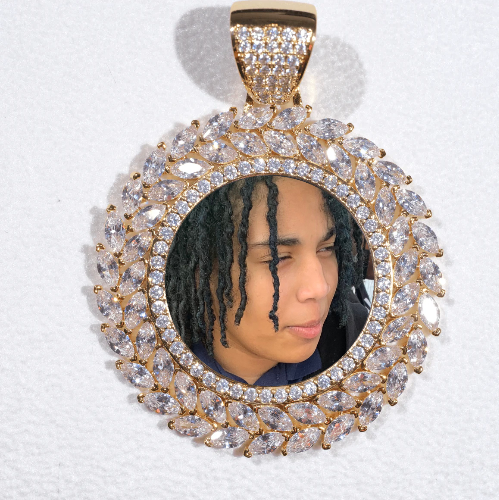 Large 3D Wheat Ear Custom Picture Pendant