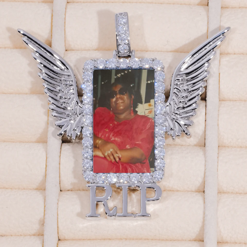 RIP WING 3D CUSTOM PICTURE PENDANT
