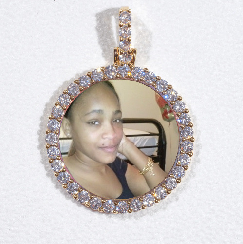 3D CIRCLE CUSTOM PICTURE PENDANT SMALL SIZE