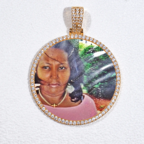 MEDIUM 3D CIRCLE CUSTOM PICTURE PENDANT