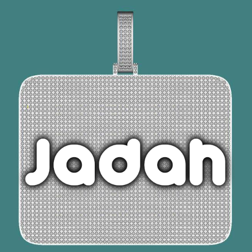 CUSTOM LETTER NECKLACE 3D BIG SQUARE