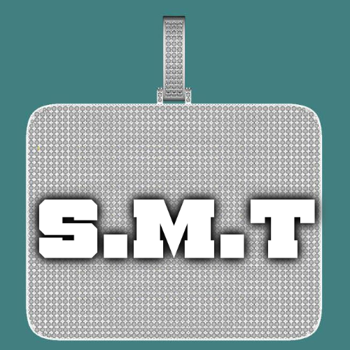 CUSTOM LETTER NECKLACE 3D BIG SQUARE