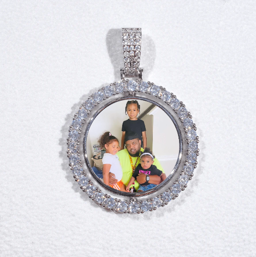 3D Spinning 2-Faced Custom Picture Pendant