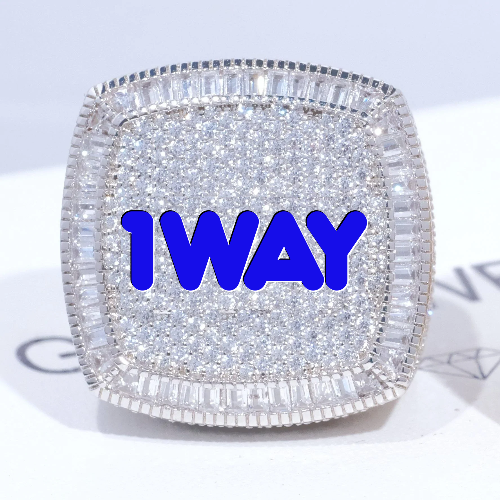 CUSTOM LETTER 3D ICED RING
