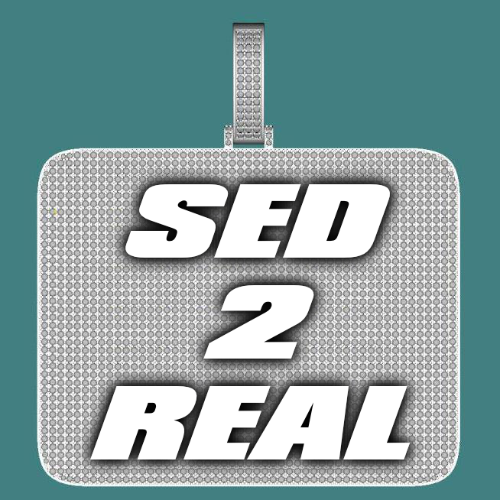CUSTOM LETTER NECKLACE 3D BIG SQUARE