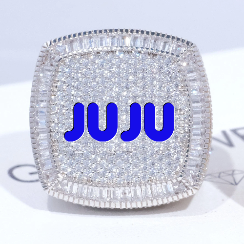 CUSTOM LETTER 3D ICED RING