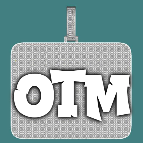 CUSTOM LETTER NECKLACE 3D BIG SQUARE