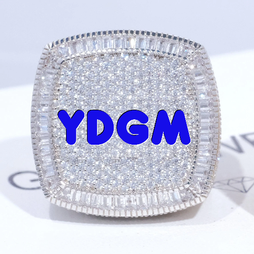 CUSTOM LETTER 3D ICED RING
