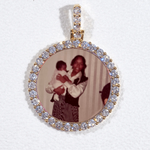3D CIRCLE CUSTOM PICTURE PENDANT SMALL SIZE