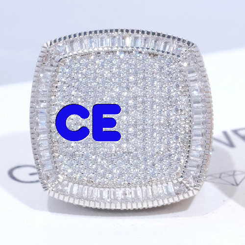 CUSTOM LETTER 3D ICED RING