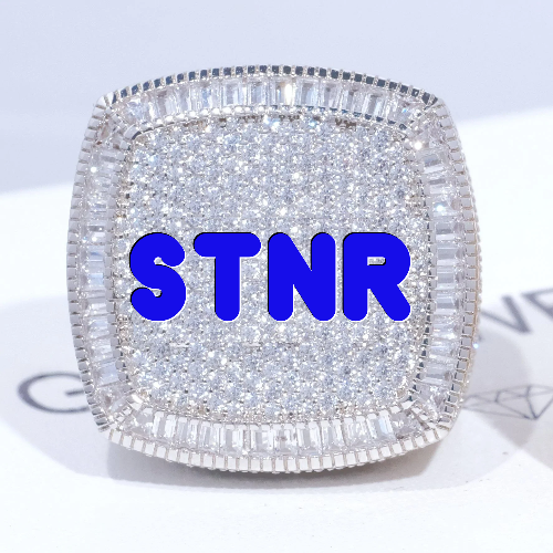 CUSTOM LETTER 3D ICED RING