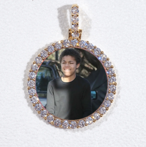 3D CIRCLE CUSTOM PICTURE PENDANT SMALL SIZE