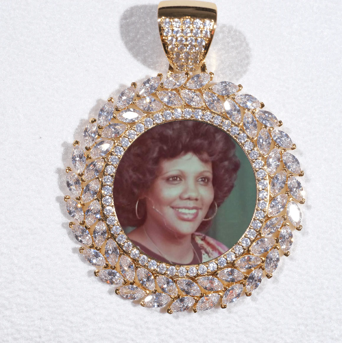 Large 3D Wheat Ear Custom Picture Pendant