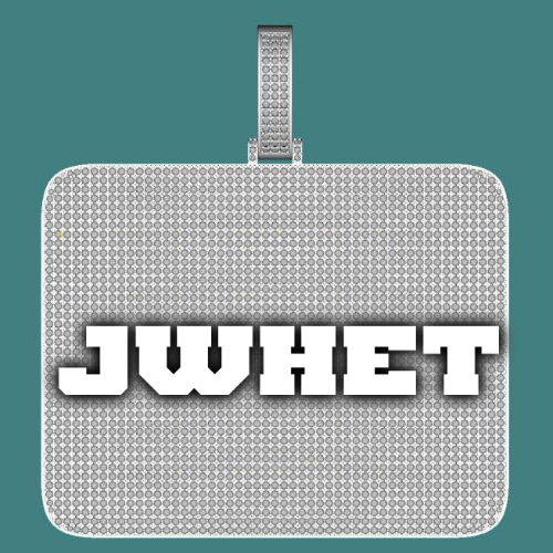 CUSTOM LETTER NECKLACE 3D BIG SQUARE