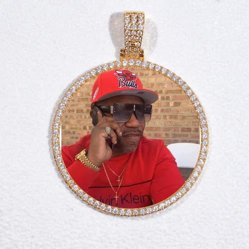 MEDIUM 3D CIRCLE CUSTOM PICTURE PENDANT