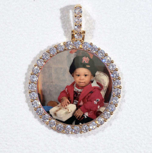 3D CIRCLE CUSTOM PICTURE PENDANT SMALL SIZE