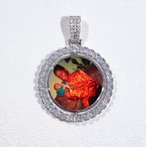 3D Spinning 2-Faced Custom Picture Pendant