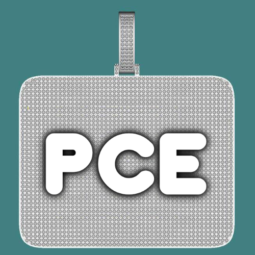 CUSTOM LETTER NECKLACE 3D BIG SQUARE
