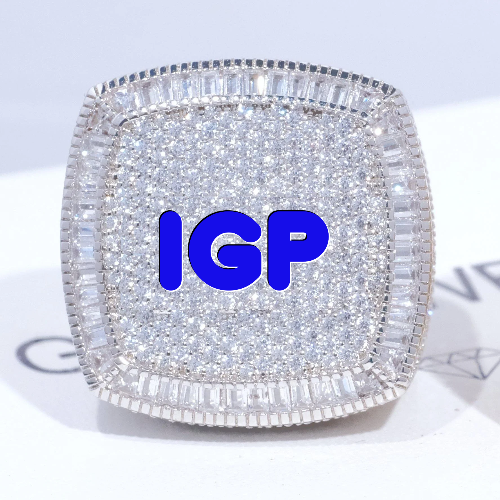 CUSTOM LETTER 3D ICED RING