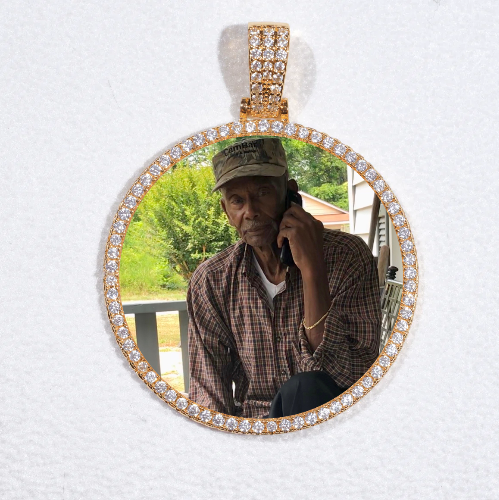 MEDIUM 3D CIRCLE CUSTOM PICTURE PENDANT