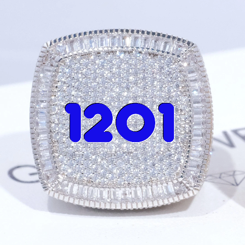 CUSTOM LETTER 3D ICED RING