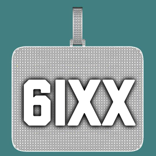 CUSTOM LETTER NECKLACE 3D BIG SQUARE
