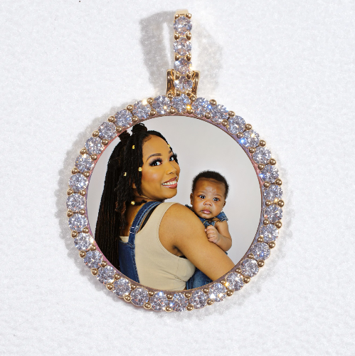3D CIRCLE CUSTOM PICTURE PENDANT SMALL SIZE