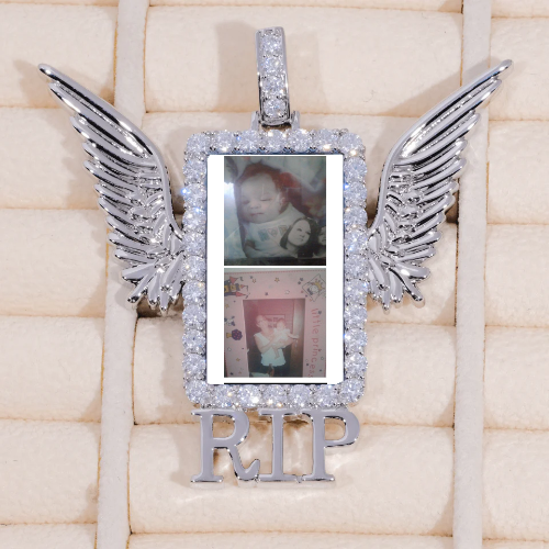 RIP WING 3D CUSTOM PICTURE PENDANT