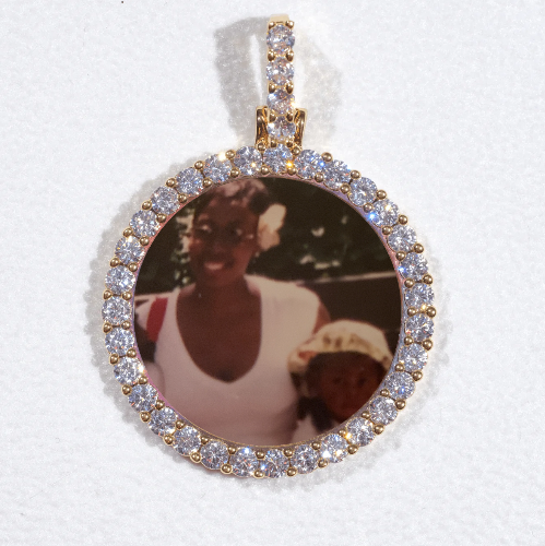 3D CIRCLE CUSTOM PICTURE PENDANT SMALL SIZE