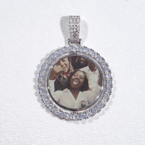 3D Spinning 2-Faced Custom Picture Pendant