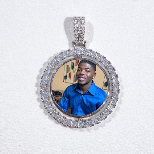 3D Spinning 2-Faced Custom Picture Pendant