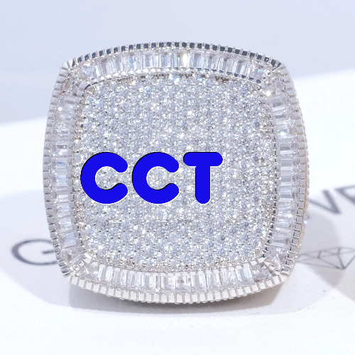 CUSTOM LETTER 3D ICED RING