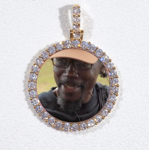 3D CIRCLE CUSTOM PICTURE PENDANT SMALL SIZE