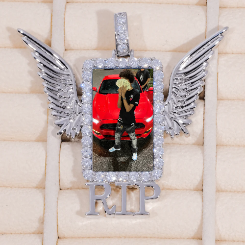 RIP WING 3D CUSTOM PICTURE PENDANT