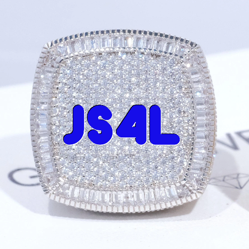 CUSTOM LETTER 3D ICED RING