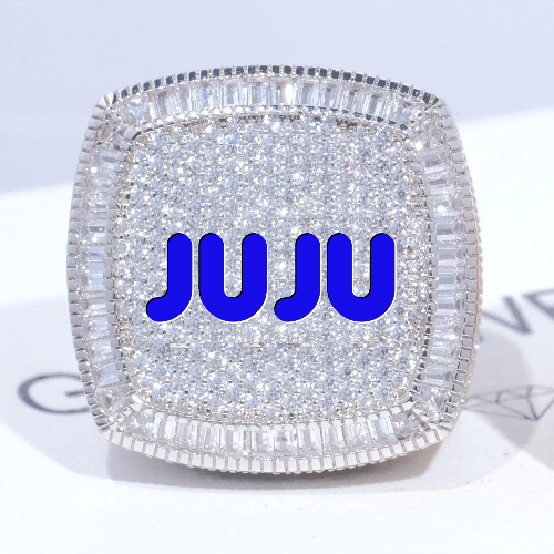 CUSTOM LETTER 3D ICED RING