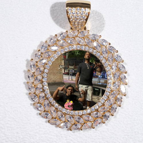 Large 3D Wheat Ear Custom Picture Pendant